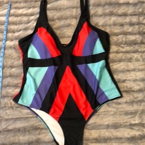Shein colorful bathing suit